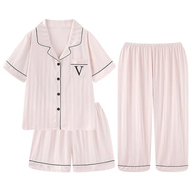 好福份 透气舒适简约轻便设计家居服睡衣套装 女款