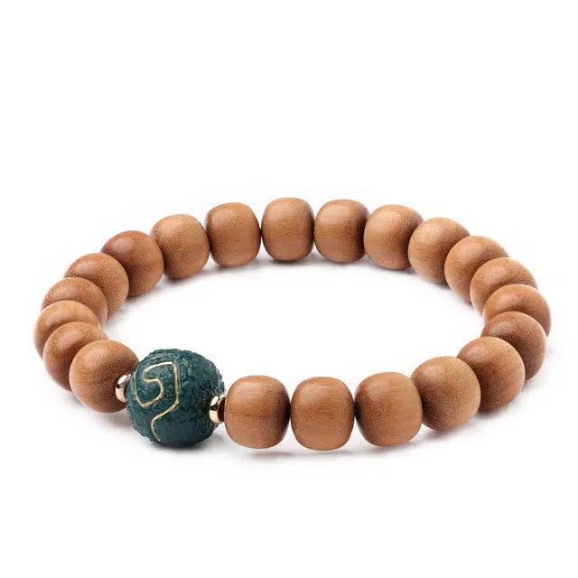 三檀小舍 【香韵醇厚】老料檀香 国风国潮新中式 平步青云步步高升小众简约高级轻奢 檀木 手串 男女同款情侣款