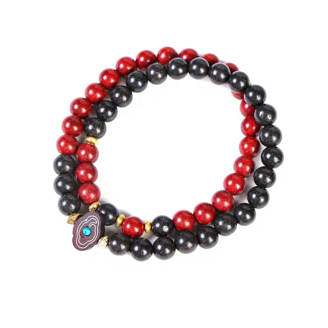 嫒柯 国潮新中式轻奢高级文玩八方来财招财纳福盘玩复古风文艺风#好运 合香珠 手串 男女同款情侣款