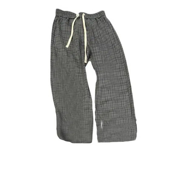 拓菲 格子裤薄款松弛感慵懒裤子美式阔腿直筒休闲裤 男女同款