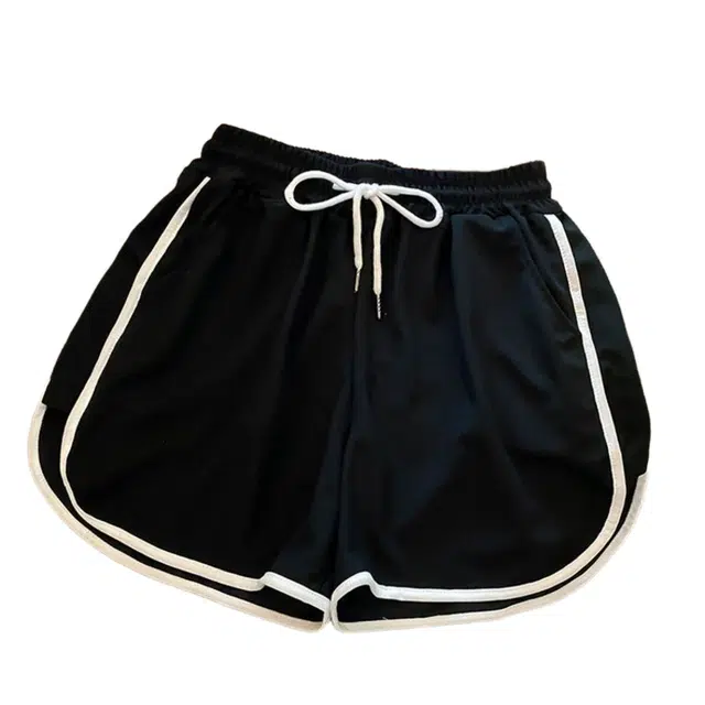 桴生 运动裤夏季薄款高腰宽松显瘦大码外穿热裤阔腿裤休闲短裤 女款