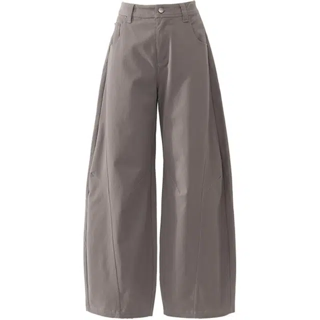 拾籍 美式复古薄款透气高腰显瘦宽松百搭垂感阔腿牛仔裤 女款