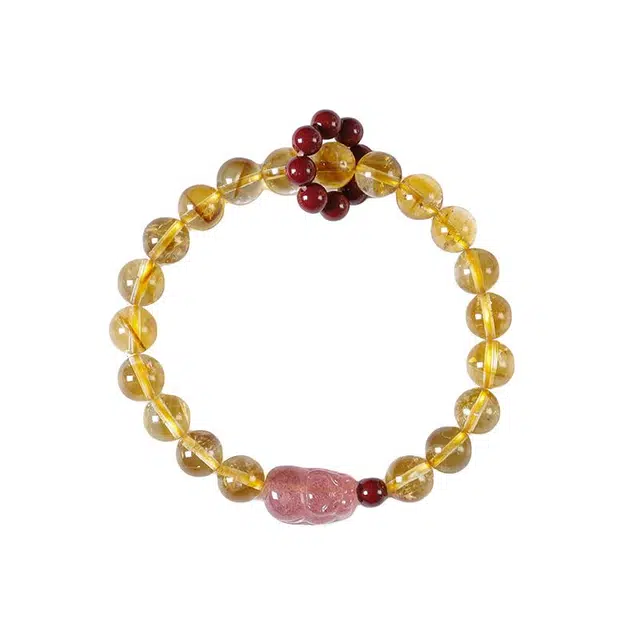 【睡个好觉】 琉堇 纳福珠串新中式国风高级感转运珠气质百搭暴富本命年转运必备手饰时来#好运天然 黄水晶 手串 男女同款情侣款