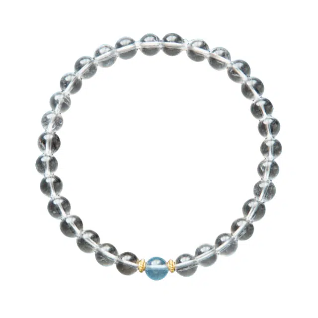 东方翡翠 【学业上岸 前程似锦】考试顺利 逢考必过 时尚百搭显白气质优雅甜美小清新好运 白水晶 手串 女款