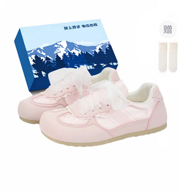 小鹿米利 甜美百搭舒适潮流 防滑耐磨 低帮 板鞋 女