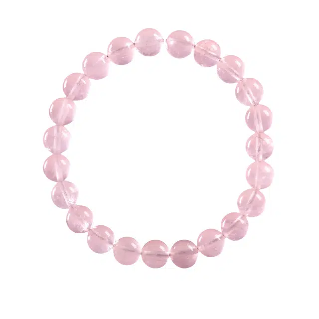子婳 爱情之石转运珠招缘桃花恋爱创意轻奢小众精致复古优雅百搭显白 粉水晶 手串 女款
