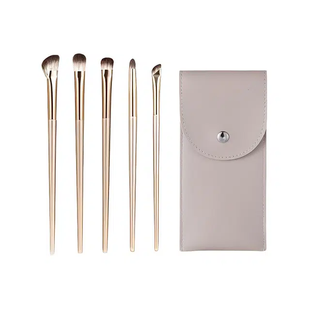 顽顽  鎏金色眼影刷套装沧州软毛眼部细节化妆刷初学者鼻影晕染刀锋化妆刷 修容打底晕染