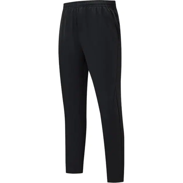 特步 运动生活系列 纯色透气中腰百搭直筒休闲裤 男款