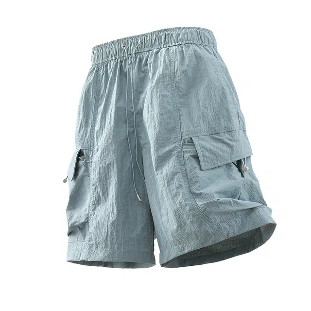 煦加 美式宽松薄款运动户外简约时尚舒适沙滩裤百搭休闲短裤 男女同款