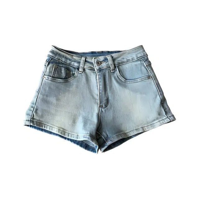 木清清 辣妹提臀女夏季低腰美胯超短包臀百搭热裤子牛仔短裤 女款