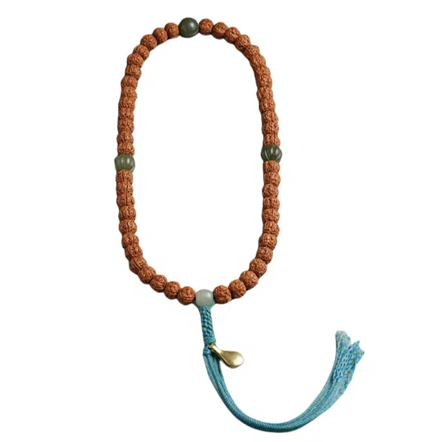 宣华意 藏式佛珠棉线流苏盘玩文玩精品 富甲一方 转运珠#好运 金刚菩提 手串 男女同款情侣款