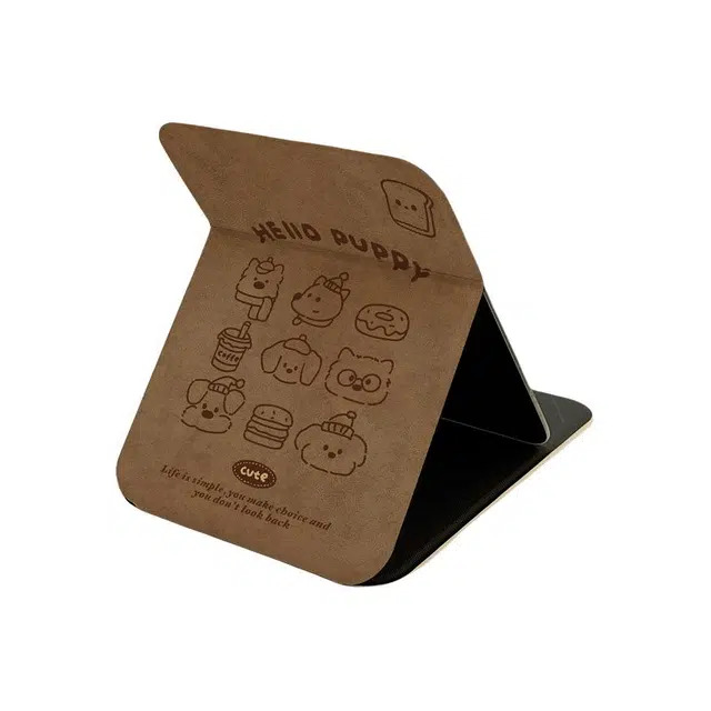 馨枕居 面包化妆镜高清可立折叠小镜子梳妆镜桌面台式宿舍便携旅行