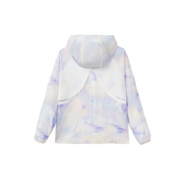 青少年 安踏儿童 拼色连帽长袖抗菌防晒服 夏橙色