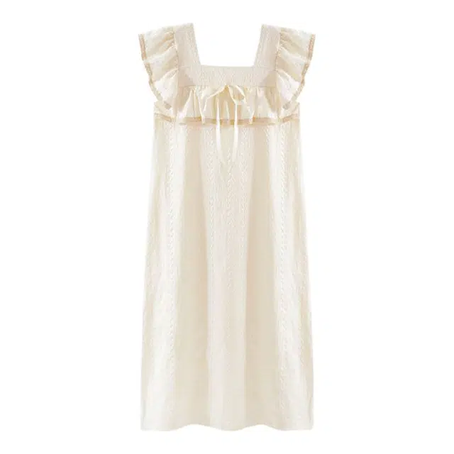 俏韵 可爱甜美无袖中长款家居服可外穿睡裙 女款