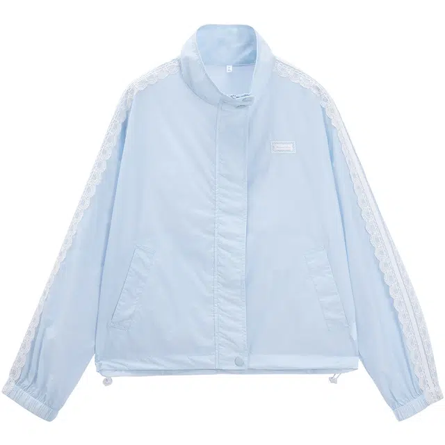 爱依服 夏季韩版休闲纯色常规长袖通勤夹克 女款