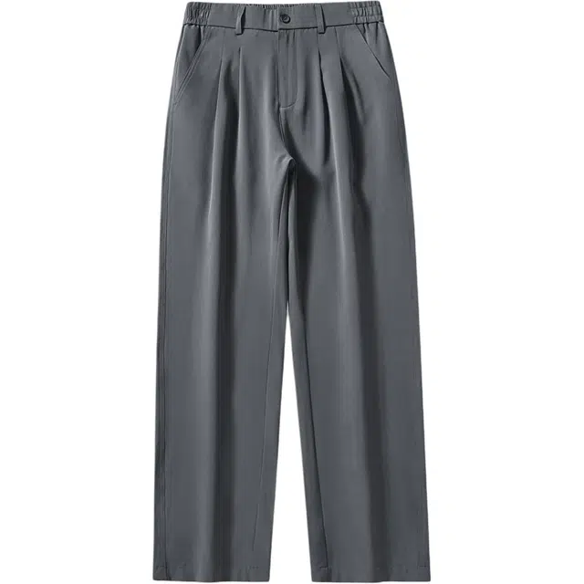 希越 薄款慵懒松弛感宽松阔腿休闲裤 男款