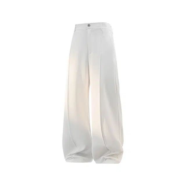 哲源 美式高街纯色透气简约通勤百搭宽松直筒休闲裤 男女同款