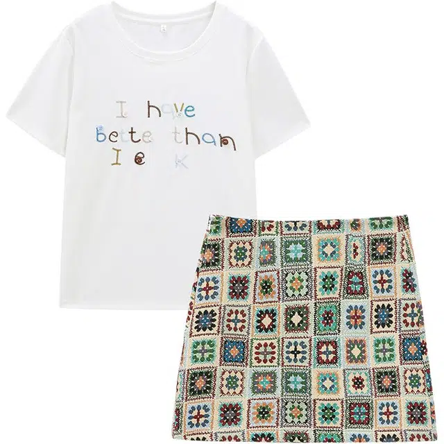 爱依服 通勤气质感显瘦裙装套装 女款