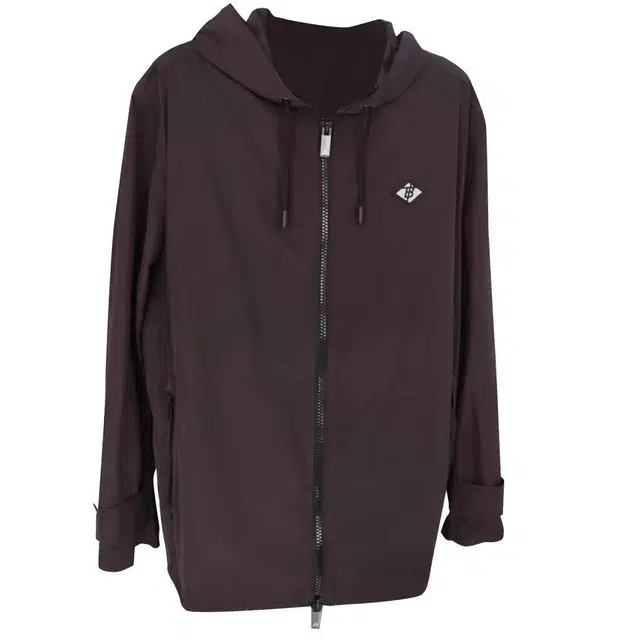 Burberry Logo Zip Hoodie Black