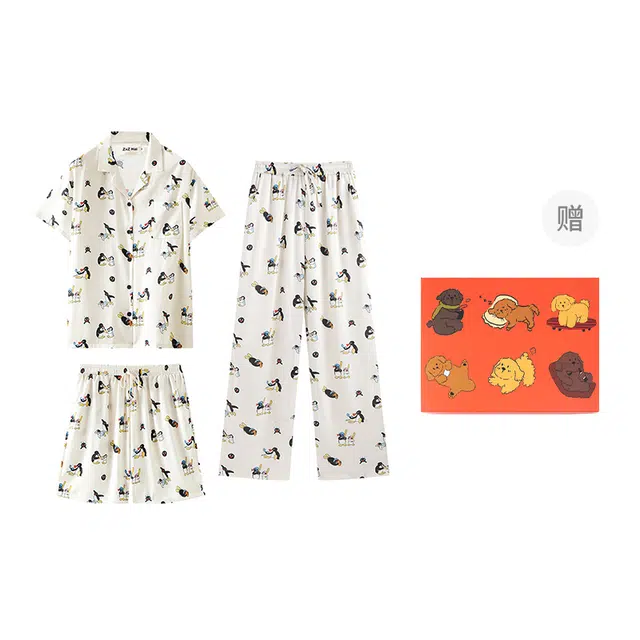 侘町 柔软透气亲肤丝滑可外穿家居服睡衣礼盒 女款