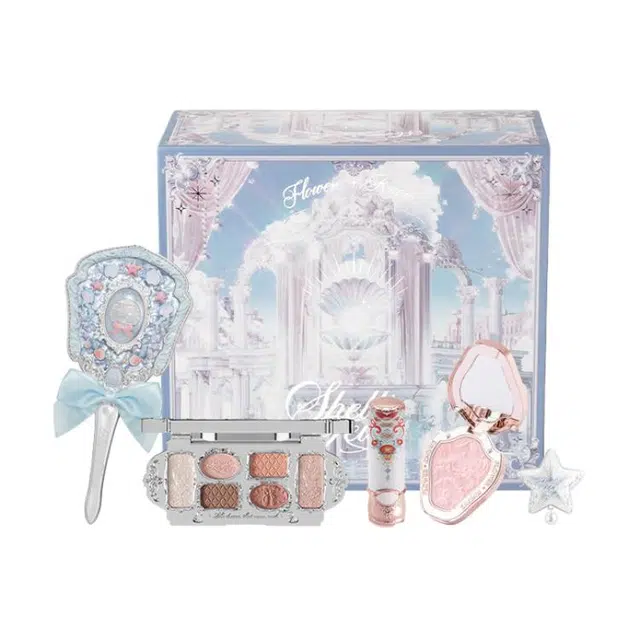 花知晓 眼影口红慕予礼盒彩妆套装 易上色自然 五件套