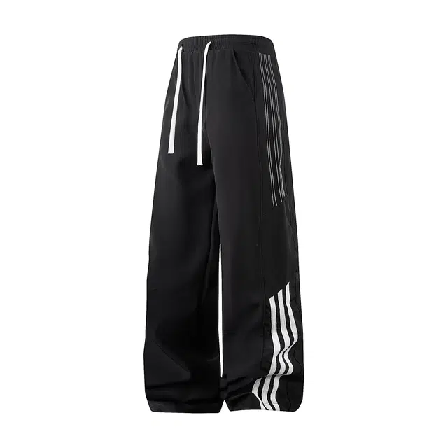 极限涡轮 美式薄款宽松百搭直筒休闲裤 男女同款