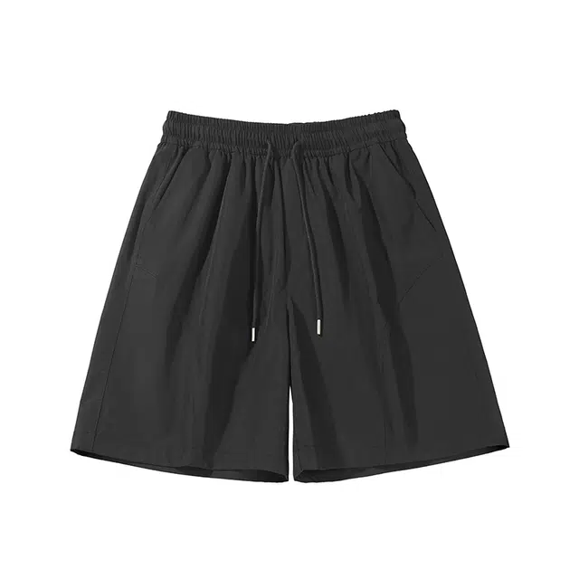 太子龍 美式纯色宽松时尚百搭简约休闲短裤 男款