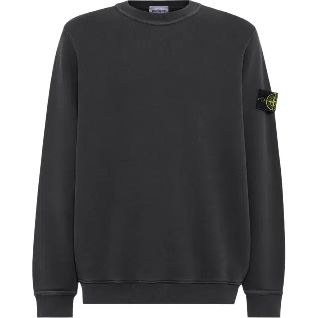 Stone Island Crew Neck Sweatshirt Lead Grey