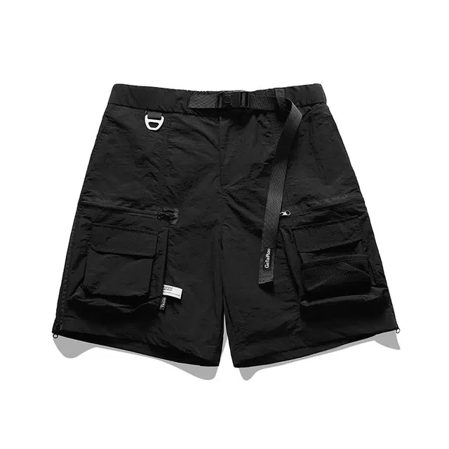 遨宇 高端薄款宽松山系透气五分骑行登山露营工装短裤 男女同款