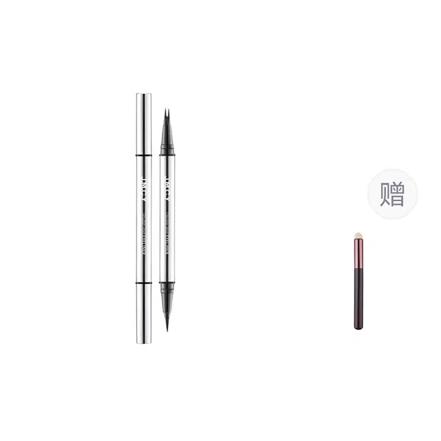 健美创研 双头二叉水眉笔眼线笔女防水防汗持久不脱色根根分明学生