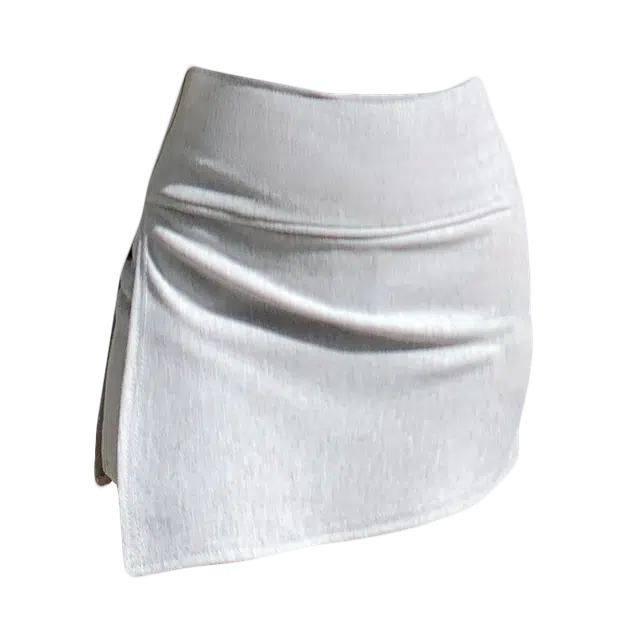 拾籍 夏日甜美时尚高腰显瘦不规则开叉半身裙女夏季出游穿搭防走光紧身包臀裙舒适休闲短裙 女款