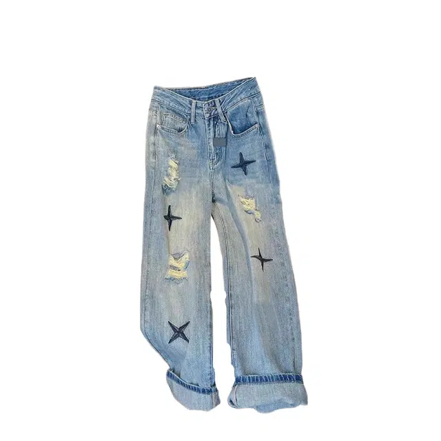 桴生 百搭时尚气质牛仔裤 女款