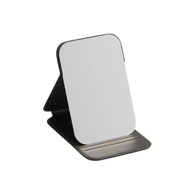 馨枕居 简约化妆折叠镜台式迷你便携可立宿舍家用随身学生高清梳妆镜高清