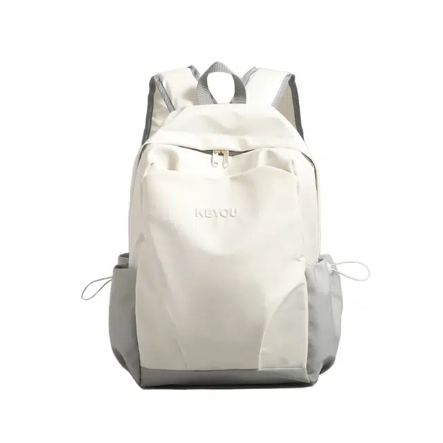 揽月 撞色简约学生通勤百搭 牛津布 书包背包双肩包 男女同款情侣款 多色