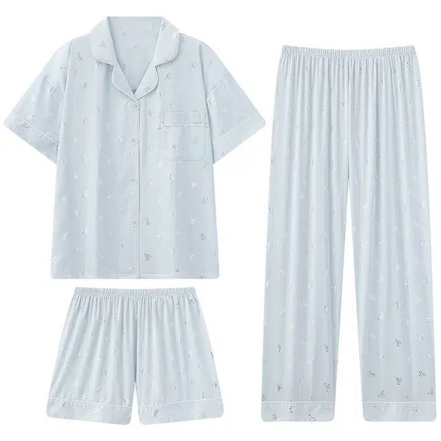 好福份 透气休闲轻便设计家居服夏季睡衣套装 女款