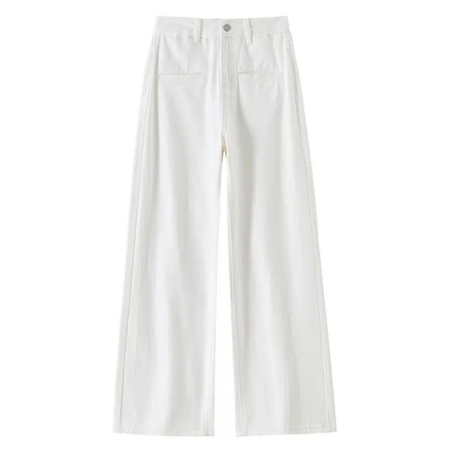 水中花 宽松显瘦韩版潮流百搭阔腿裤牛仔裤 女款