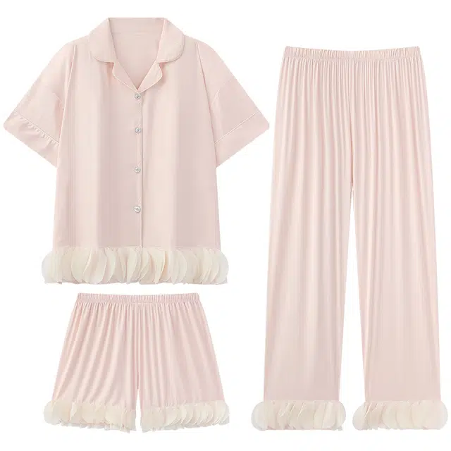 好福份 透气休闲轻便设计家居服舒适夏季睡衣套装 女款