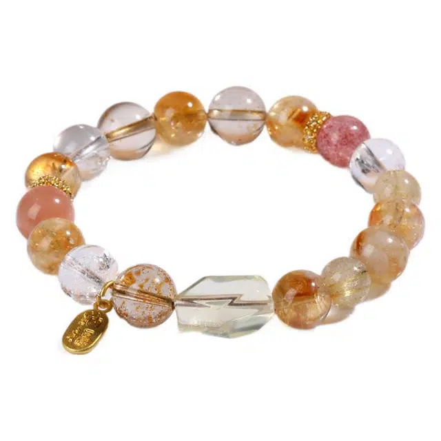 迈奇的礼物 招财旺财转运新中式国潮文艺白月光清新甜美复古小众高级气质优雅百搭高颜值#好运 超七 手串 男女同款情侣款