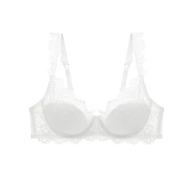 慕梵度 法式性感蕾丝内衣聚拢超薄胸罩大胸显小大码透气舒适文胸 女款
