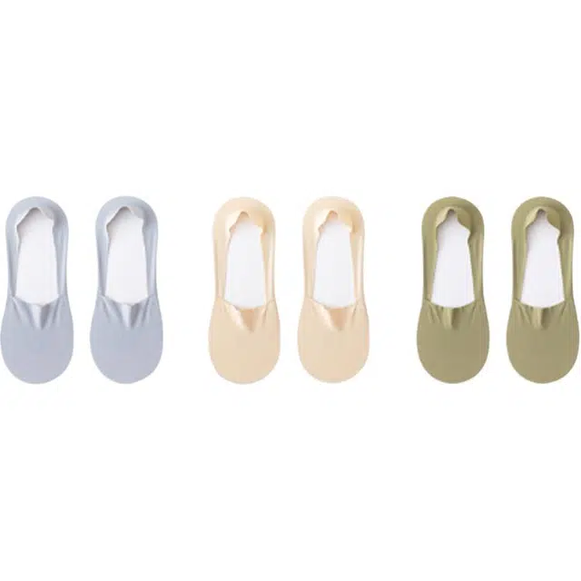 棉基因 薄款隐形防滑不掉跟船袜 男款 组合装