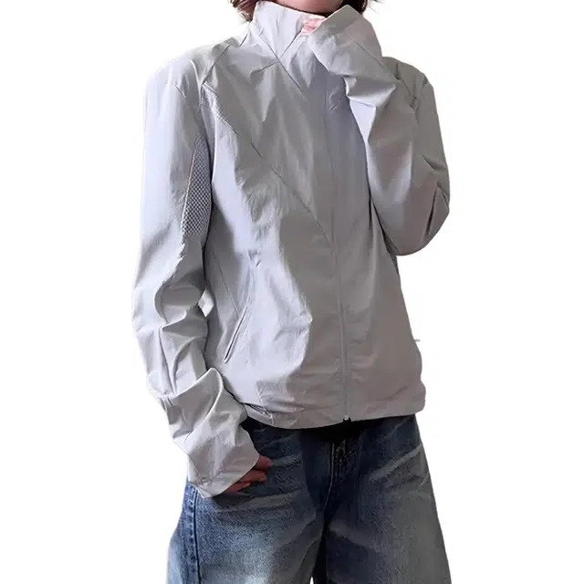 徐百货 美式网眼立领运动户外速干薄款宽松舒适防晒服 男女同款