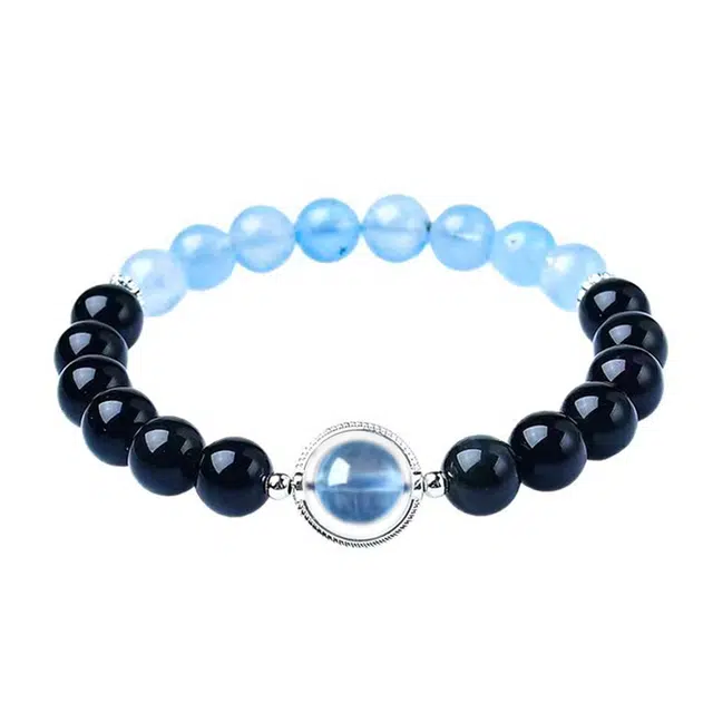 灵晔 新中式国潮文玩佛珠轻奢高级感小众百搭设计时尚转运珠招财纳福上岸平安顺遂念珠#好运连连 黑檀 手串 男女同款情侣款