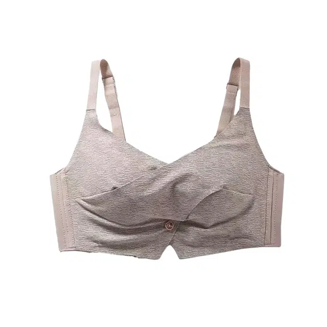 慕梵度 薄款透气无钢圈收副乳防下垂乳胶无痕聚拢性感文胸 女款