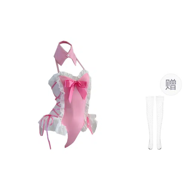 P·KEY Cute Bow Ruffle Jumpsuit