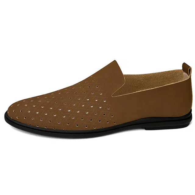 英伦骑士 头层牛皮 日常舒适 通勤 潮流 优雅百搭 休闲鞋 男款 棕色