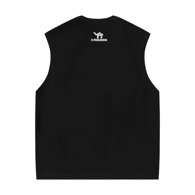 领航骆驼 高街拉链宽松舒适户外运动健身通勤休闲时尚百搭圆领背心 男女同款