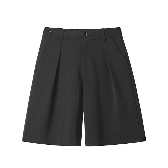 童先森 设计感直筒薄款垂感宽松百搭舒适休闲短裤 男款