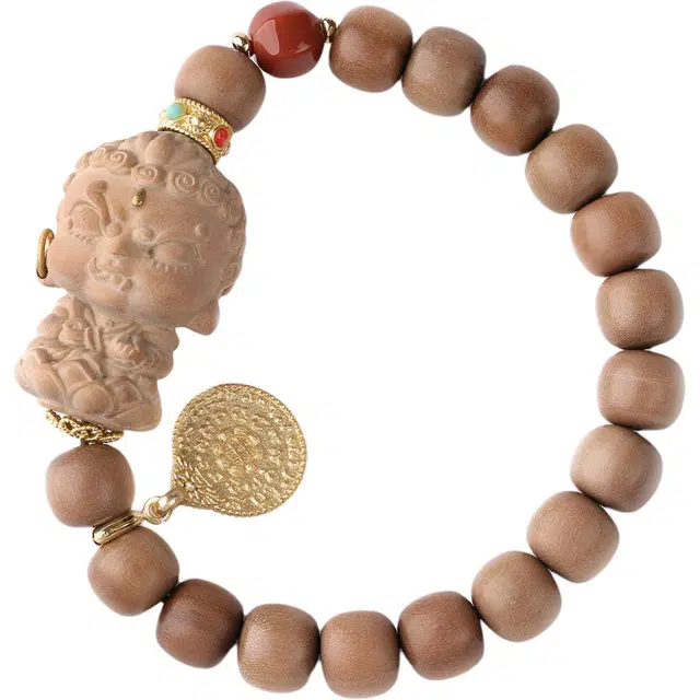 三檀小舍 不动明王 国风国潮新中式复古风 小众简约高级轻奢饰品配饰礼盒 檀木 手串 男女同款情侣款