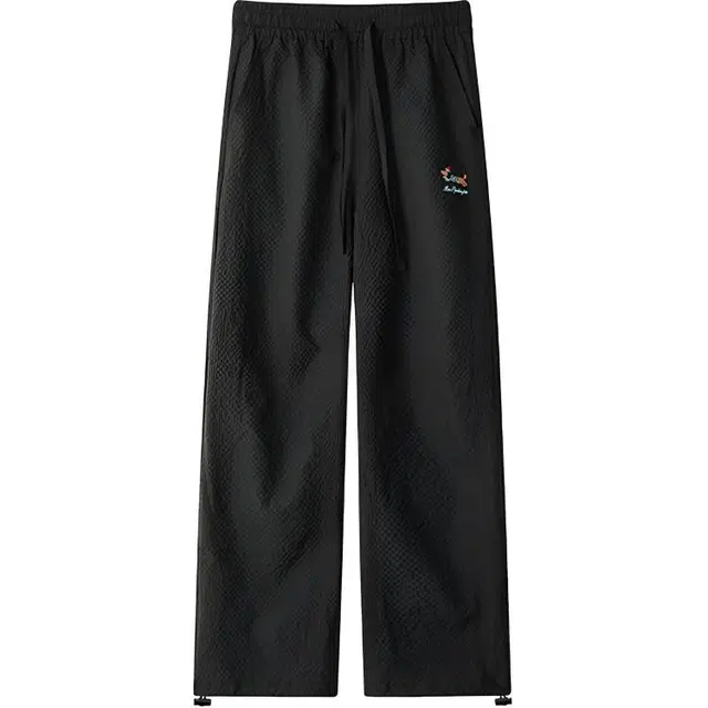 颂希尔 美式潮牌腊肠狗刺绣冰丝裤子宽松百搭直筒休闲裤 男女同款