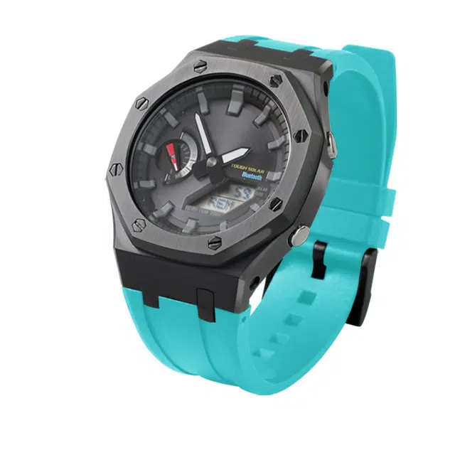 凯谱泰 手表表壳 氟橡胶表带替换配件 男女同款